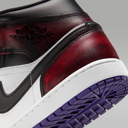 Air Jordan 1 Mid SE - True Red/Λευκό/Court Purple/Μαύρο - 8