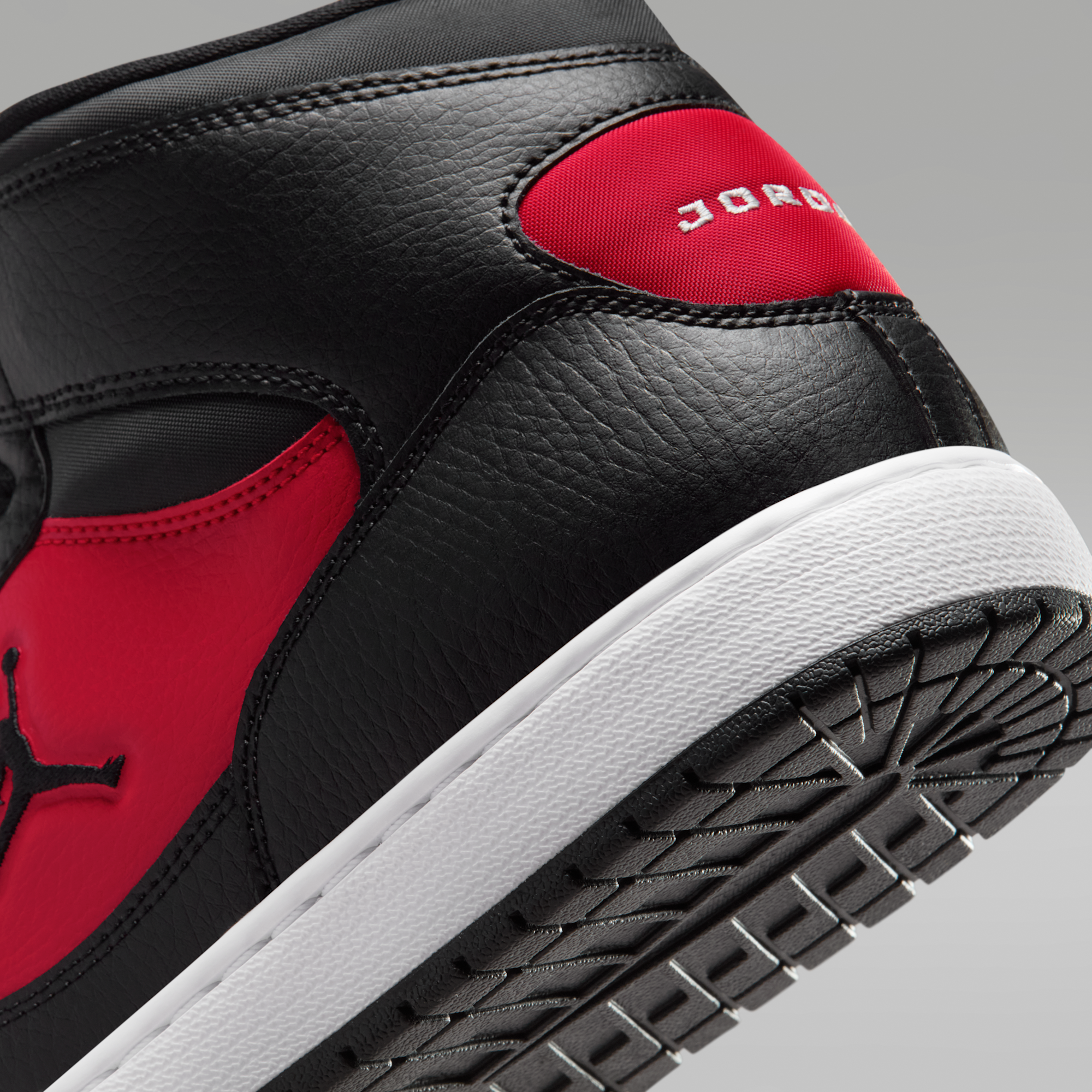 Jordan Court Connect Mid - Μαύρο/Gym Red/Λευκό/Μαύρο - 8