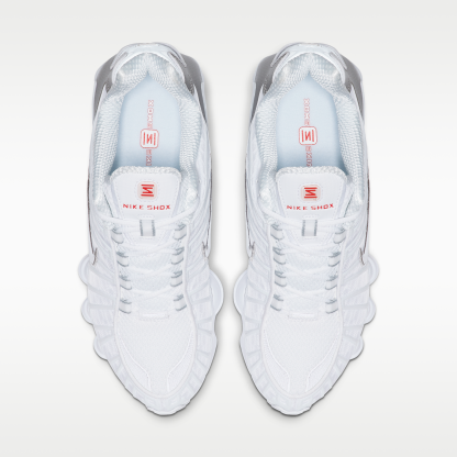 Nike Shox TL - Λευκό/Metallic Silver/Max Orange/Λευκό - 4
