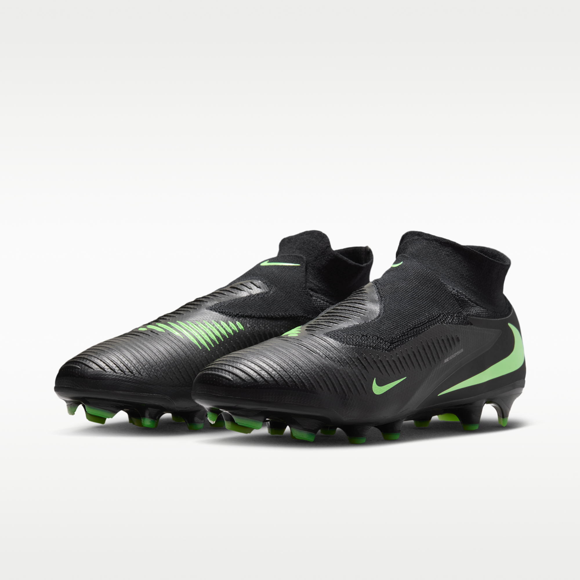 Nike Phantom 6 High Pro - Μαύρο/Μαύρο/Illusion Green - 5