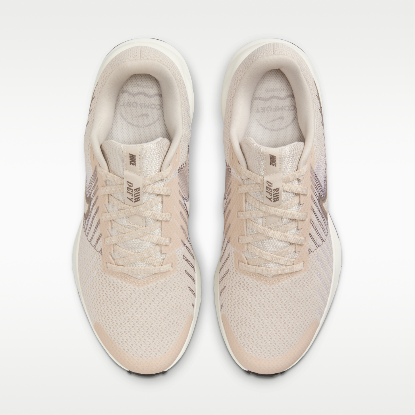 Nike Run Defy - Light Orewood Brown/Cave Stone/Λευκό/College Grey - 4