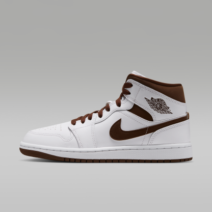 Air Jordan 1 Mid - Λευκό/Cacao Wow/Cacao Wow - 1