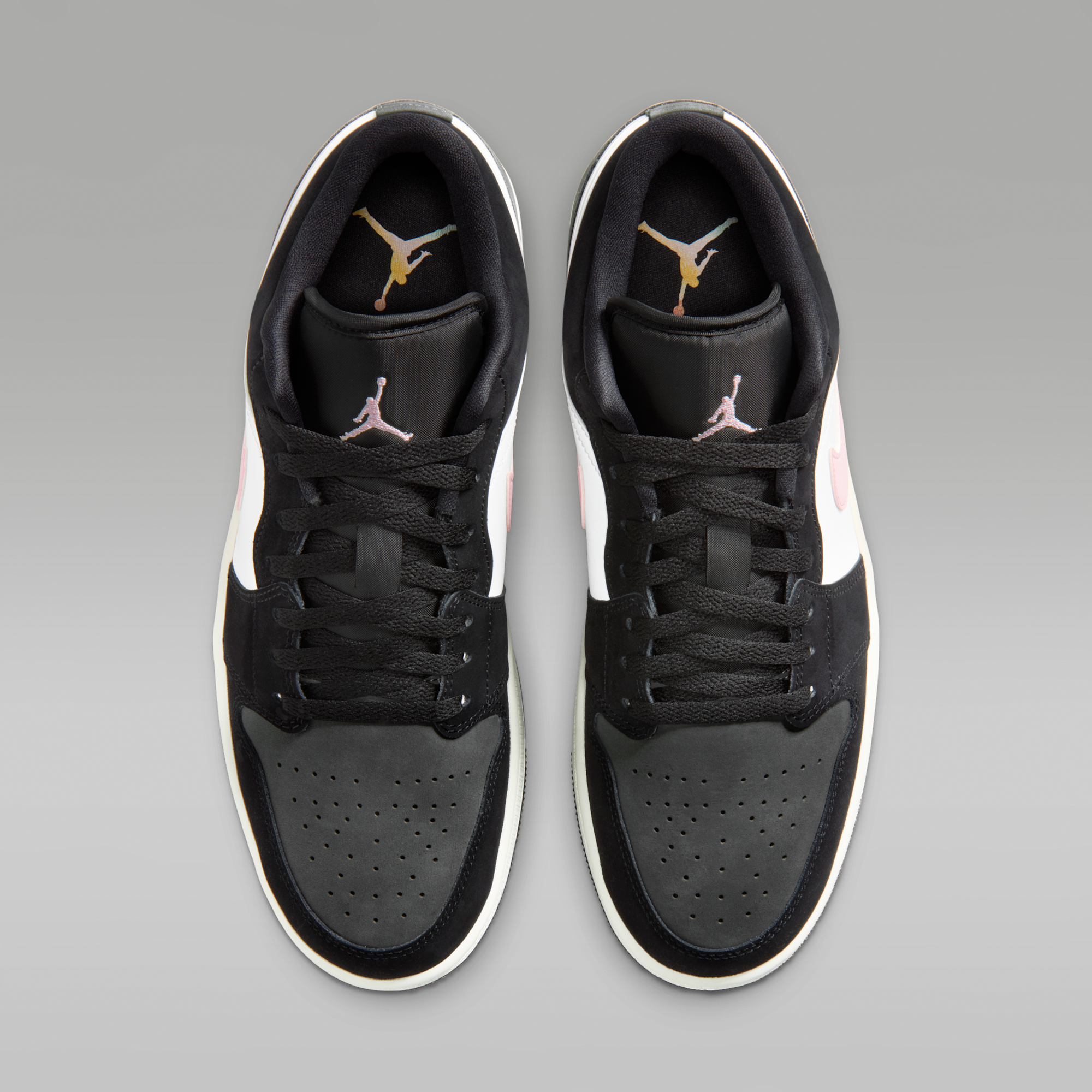 Air Jordan 1 Low SE - Μαύρο/Iron Grey/Λευκό/Iced Carmine - 4