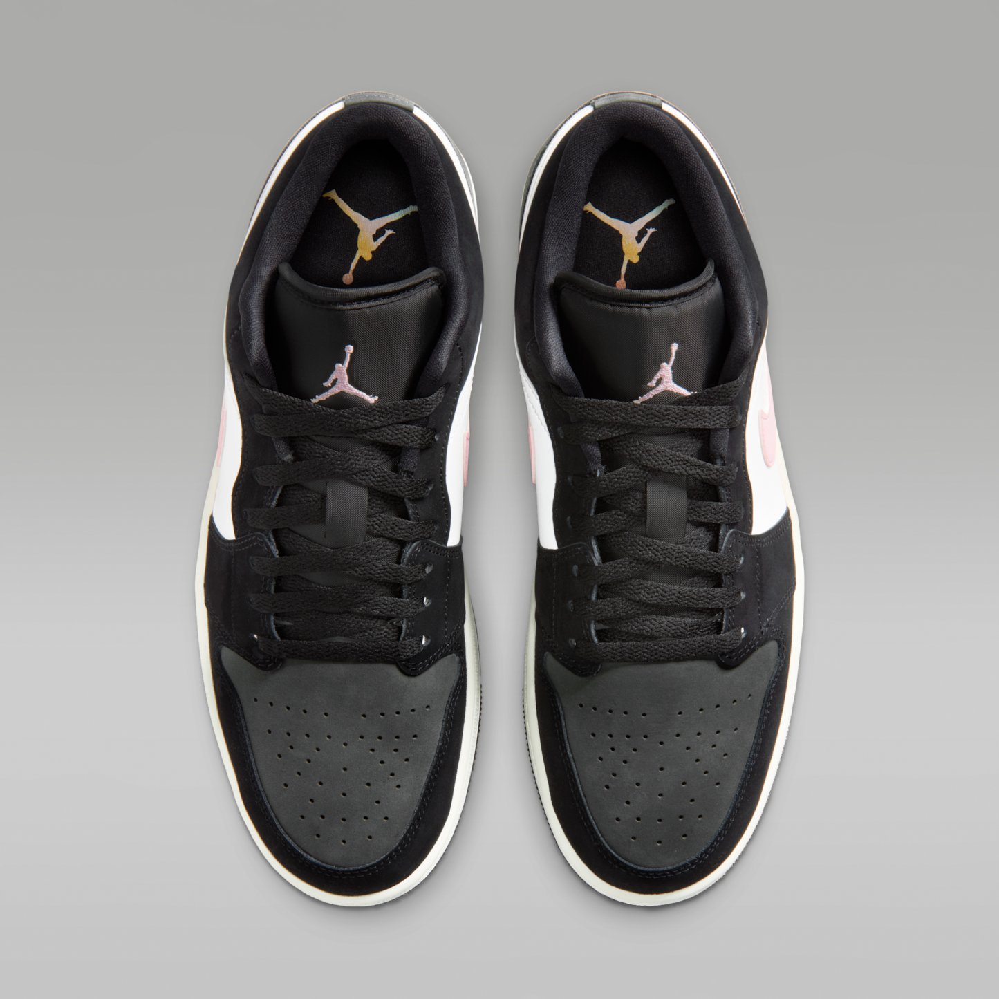 Air Jordan 1 Low SE - Μαύρο/Iron Grey/Λευκό/Iced Carmine - 4