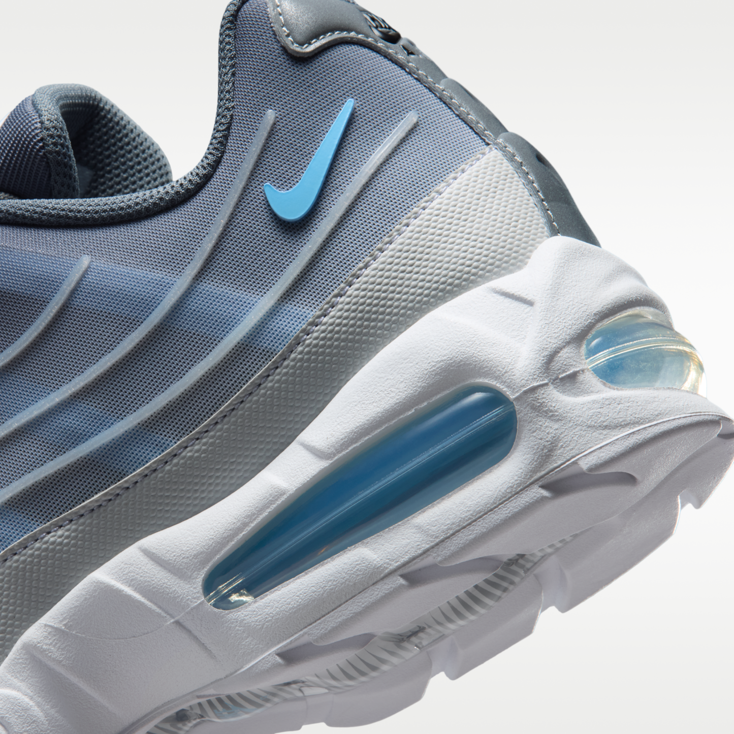 Nike Air Max 95 Big Bubble Tech - Smoke Grey/Λευκό/Μαύρο/Football Blue - 8