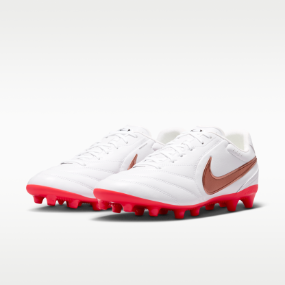 Nike Tiempo Ligera Pro - Λευκό/Bright Crimson/Blur (IO9609-100) - 5