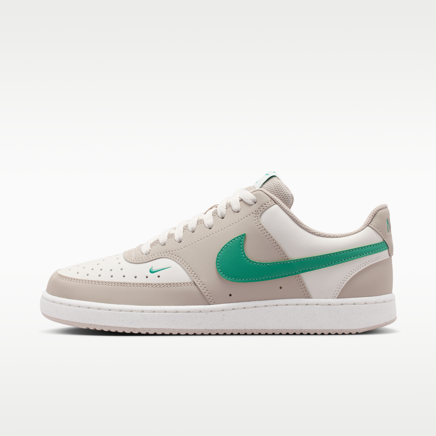 Nike Court Vision Low - Sail/Cream II/Emerald Green - 1