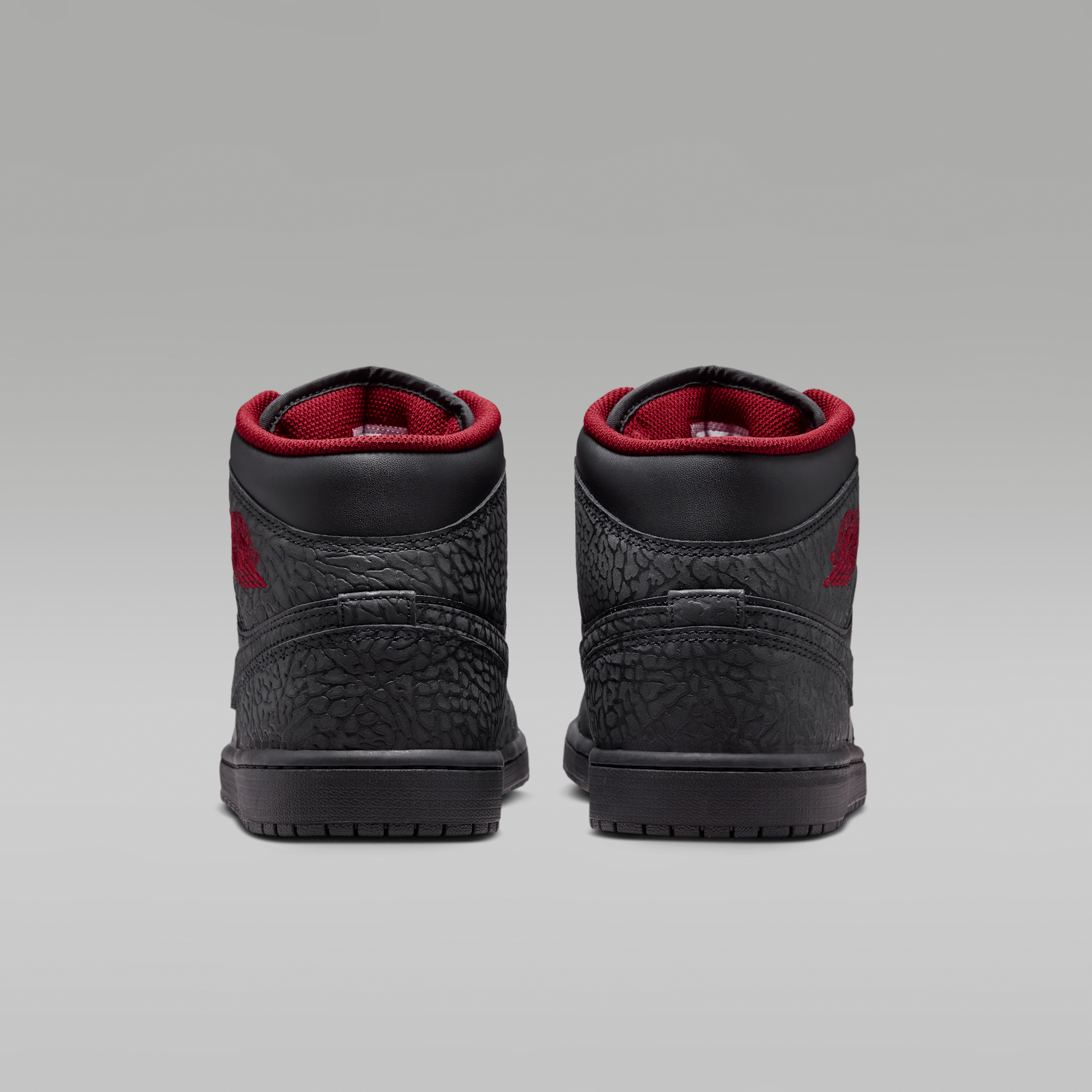 Air Jordan 1 Mid SE - Μαύρο/Μαύρο/Tough Red - 6