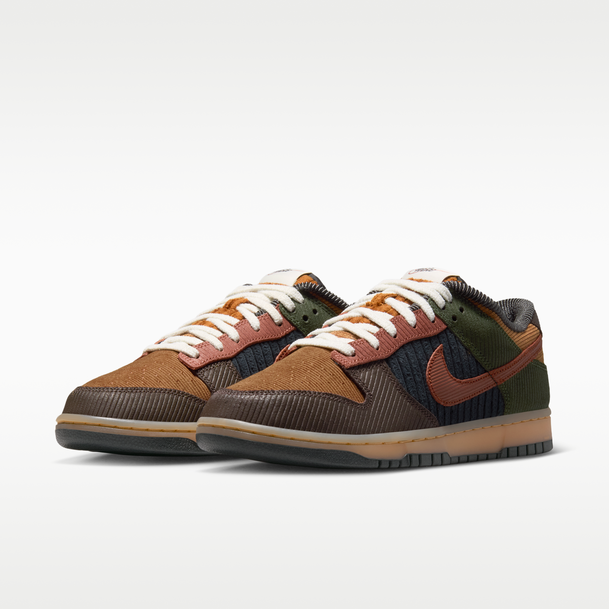 Nike Dunk Low Retro SE Leather/Suede - Light British Tan/Cargo Khaki/Baroque Brown/Cinnamon - 5