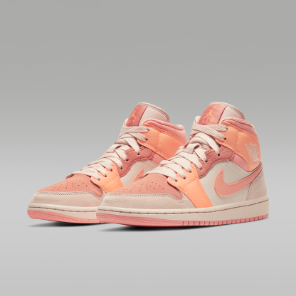 Air Jordan 1 Mid - Atomic Orange/Terra Blush/Shimmer/Apricot Agate - 5
