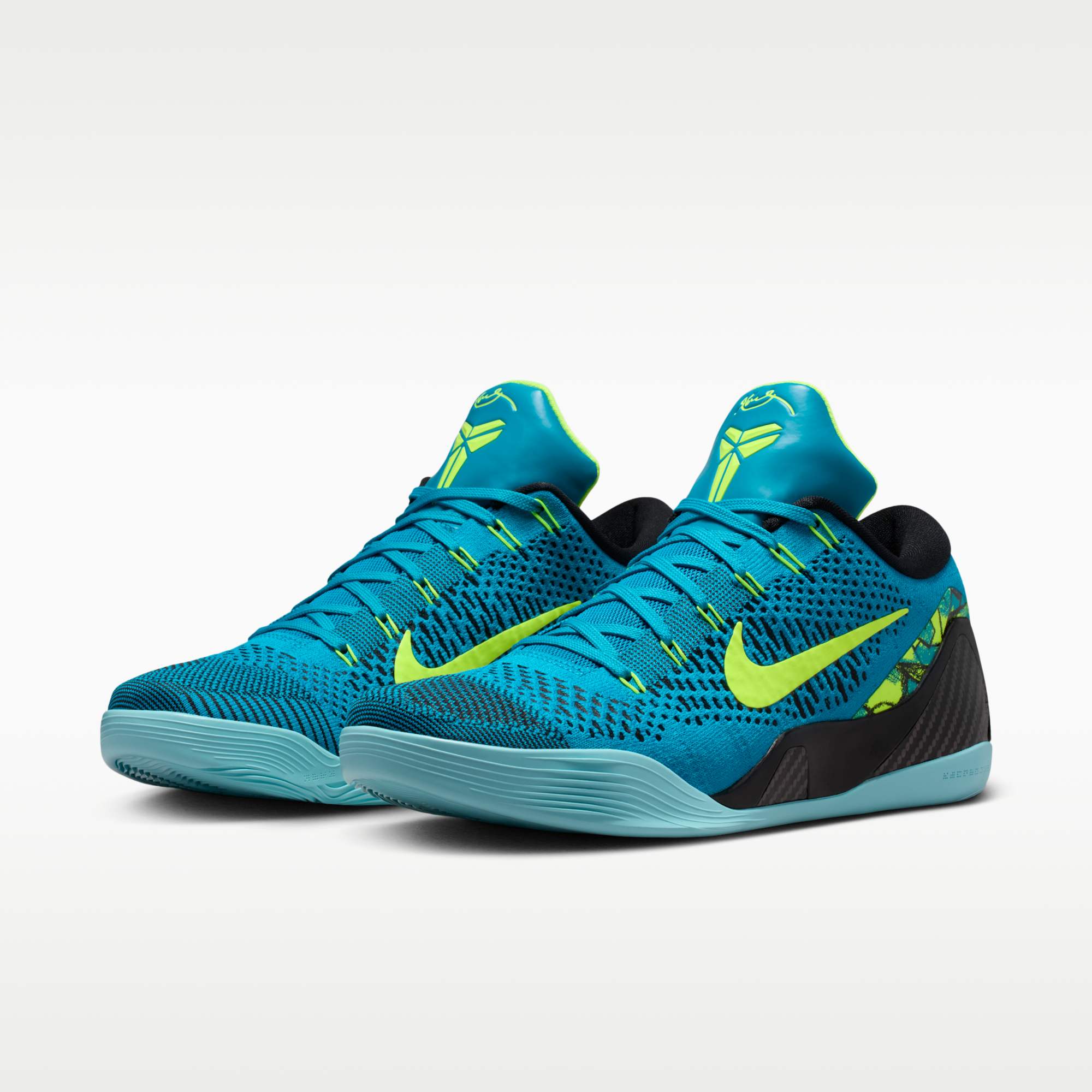 Kobe IX Elite Low Protro - Neo Turquoise/Volt - 5