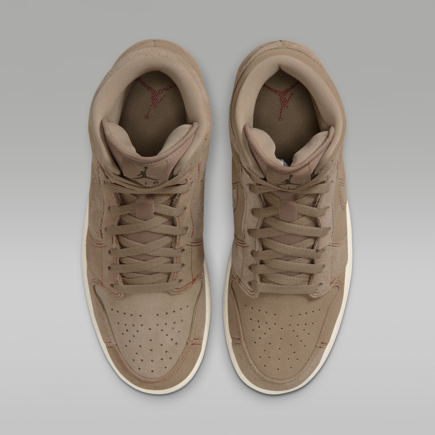 Air Jordan 1 Mid SE Craft - Khaki/Pecan/Cargo Khaki/Khaki - 4