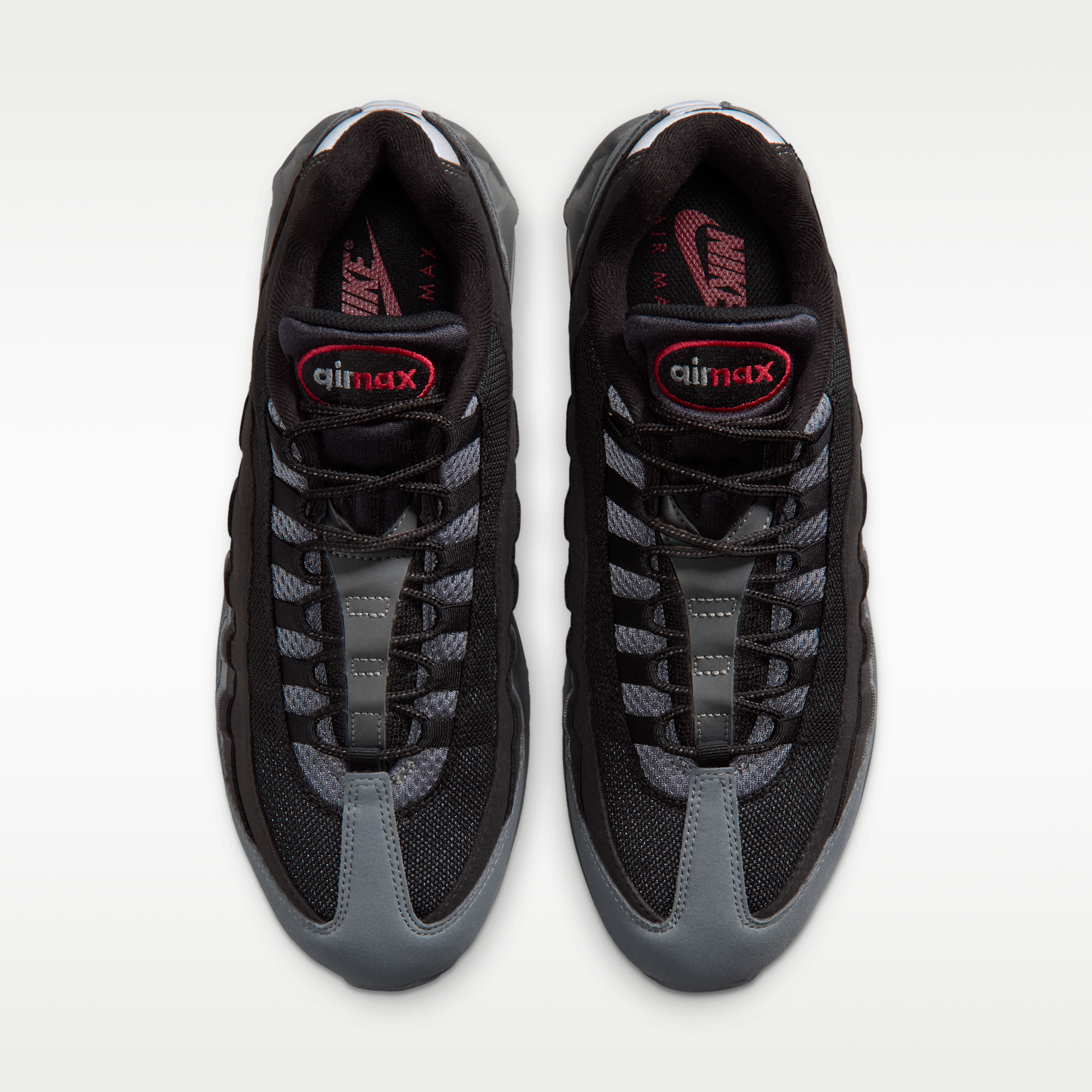 Nike Air Max 95 Big Bubble "OG" - Μαύρο/Smoke Grey/Dark Smoke Grey/Tough Red - 4