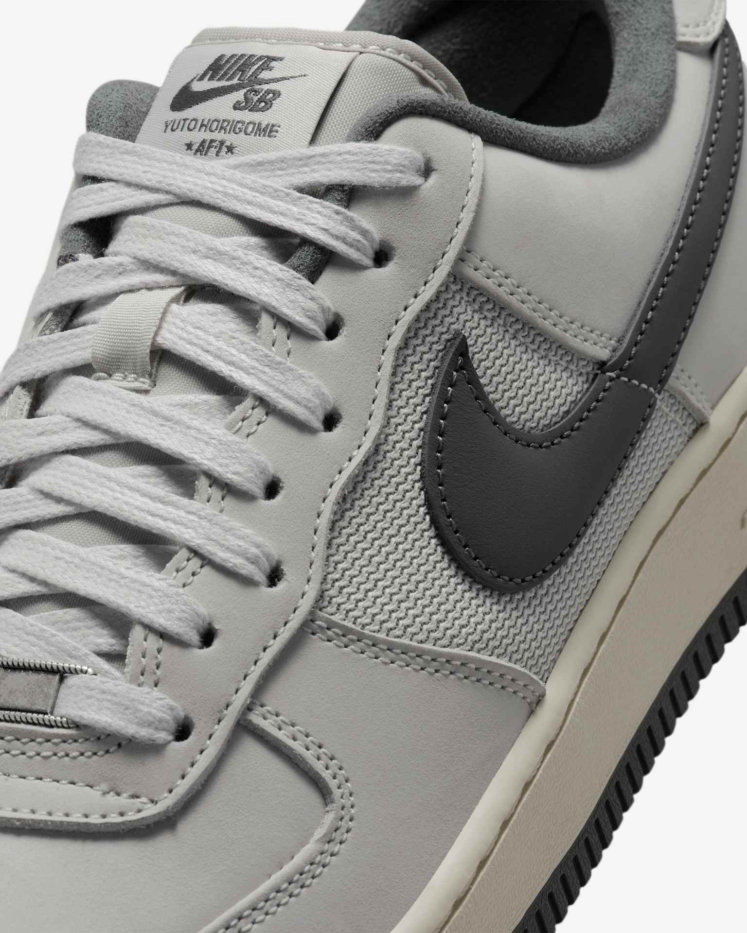 Nike SB Air Force 1 x Yuto - Λευκό/Λευκό/Coconut Milk/Iron Grey - 8