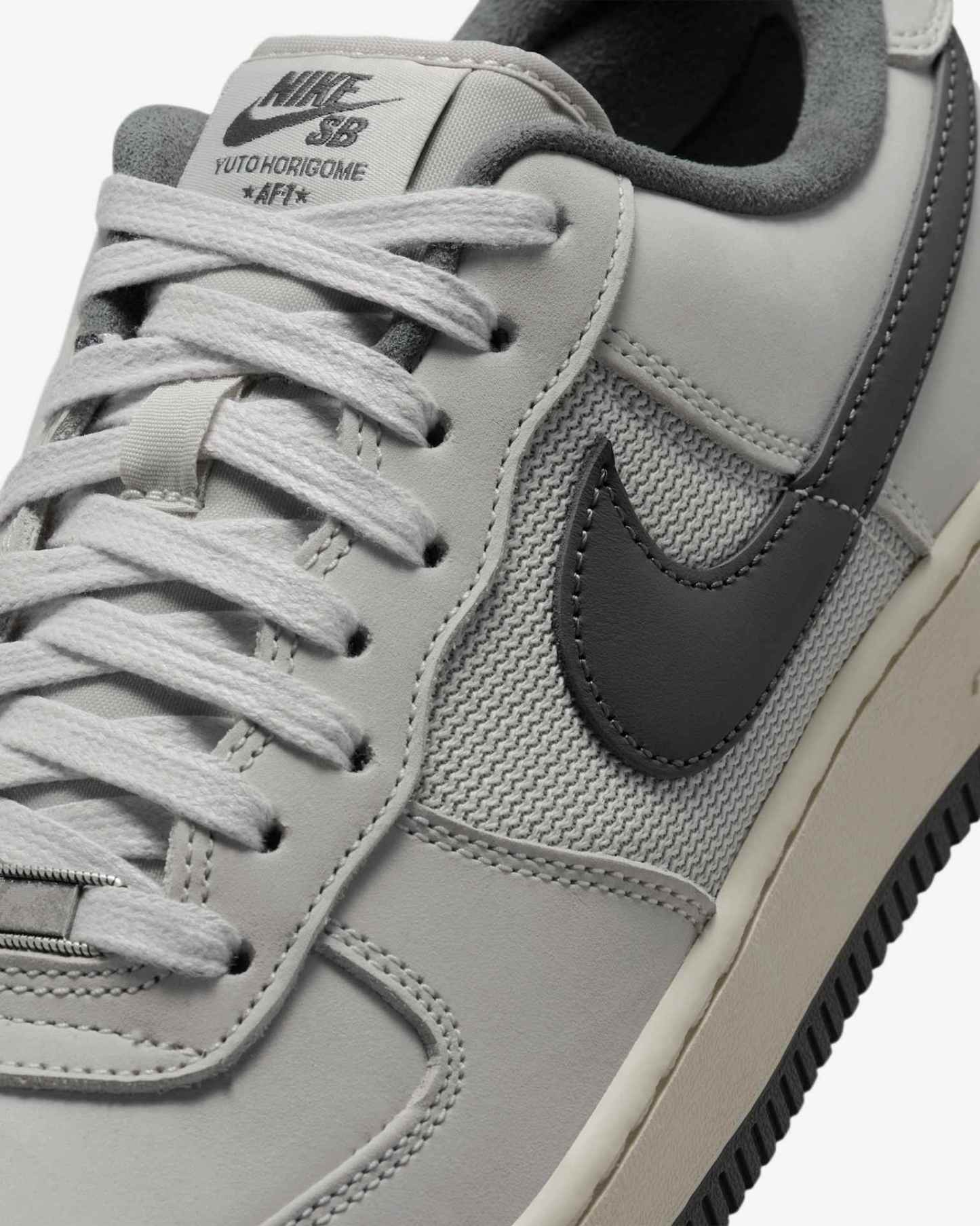 Nike SB Air Force 1 x Yuto - Λευκό/Λευκό/Coconut Milk/Iron Grey - 8