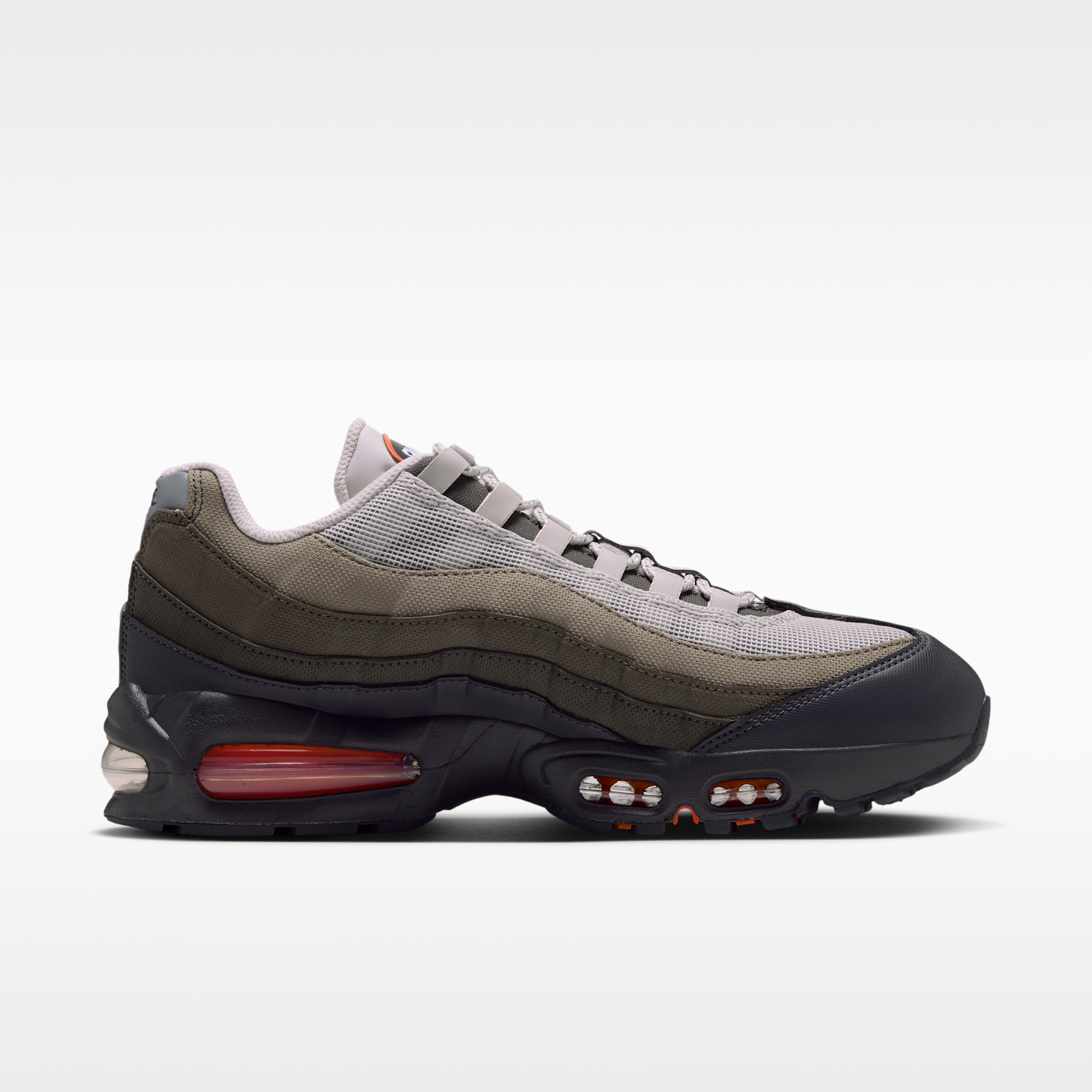 Nike Air Max 95 Big Bubble - Light Bone/Anthracite/Dark Loden/Safety Orange - 3