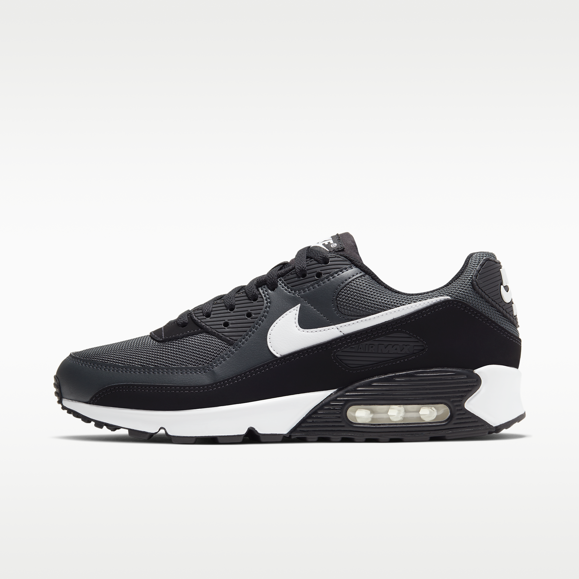 Nike Air Max 90 - Iron Grey/Dark Smoke Grey/Μαύρο/Λευκό - 1