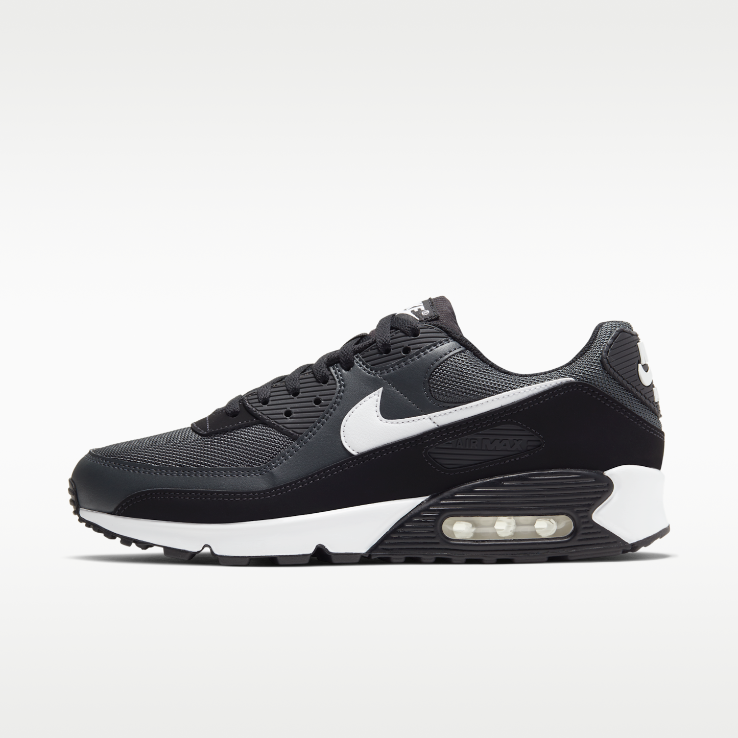Nike Air Max 90 - Iron Grey/Dark Smoke Grey/Μαύρο/Λευκό - 1