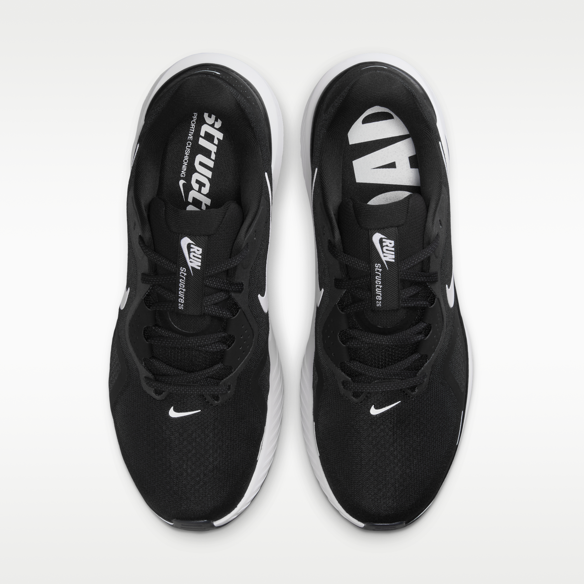 Nike Structure 26 - Μαύρο/Wolf Grey/Metallic Silver/Λευκό - 4