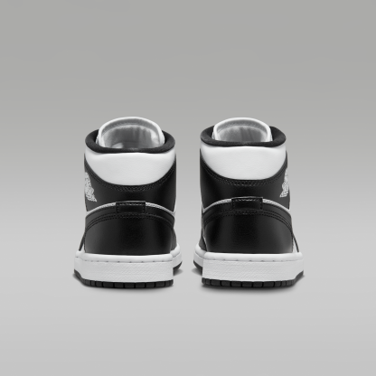 Air Jordan 1 Mid - Λευκό/Λευκό/Μαύρο - 6