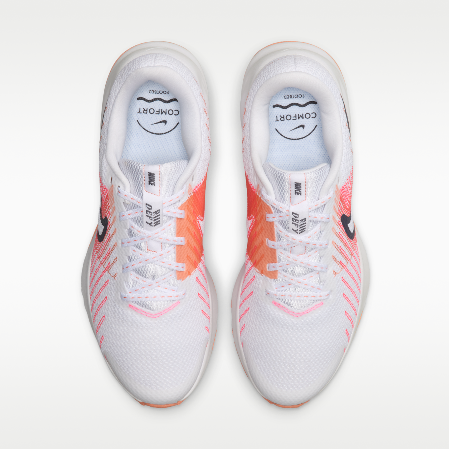 Nike Run Defy - Λευκό/Hyper Pink/Crimson Bliss/Gridiron - 4