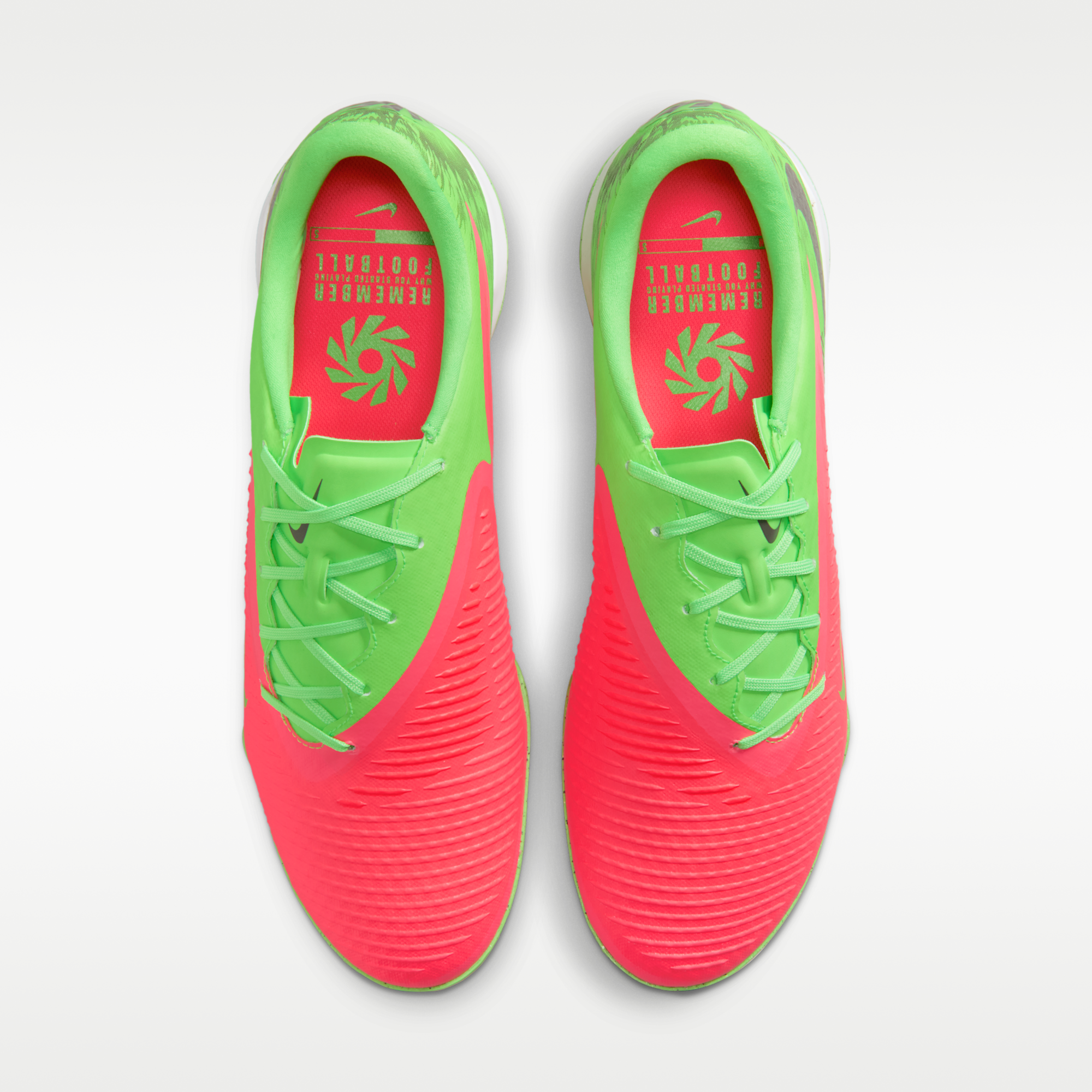 Nike Phantom 6 Low Academy "Erling Haaland" - Hot Punch/Green Strike/Μαύρο - 4