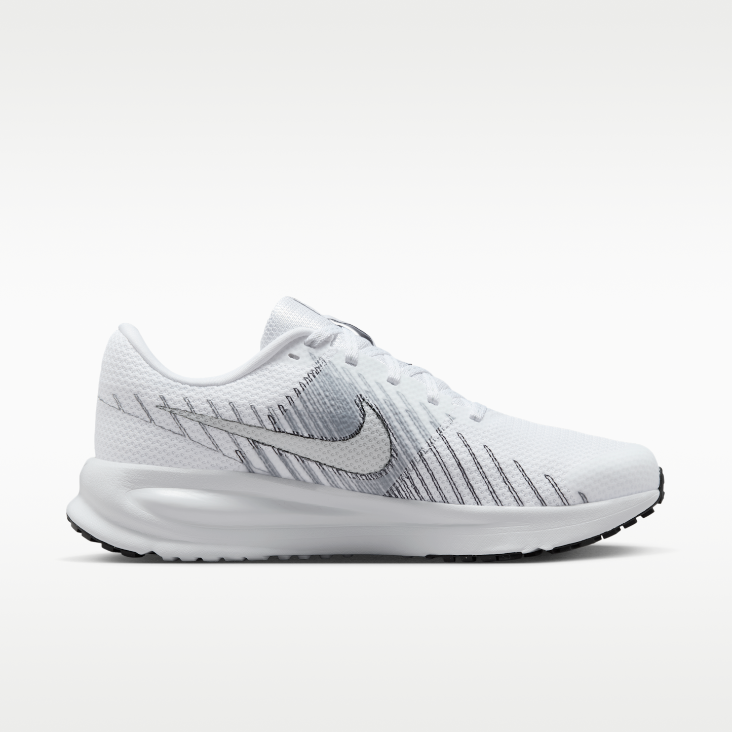 Nike Run Defy - Λευκό/Smoke Grey/Μαύρο - 3