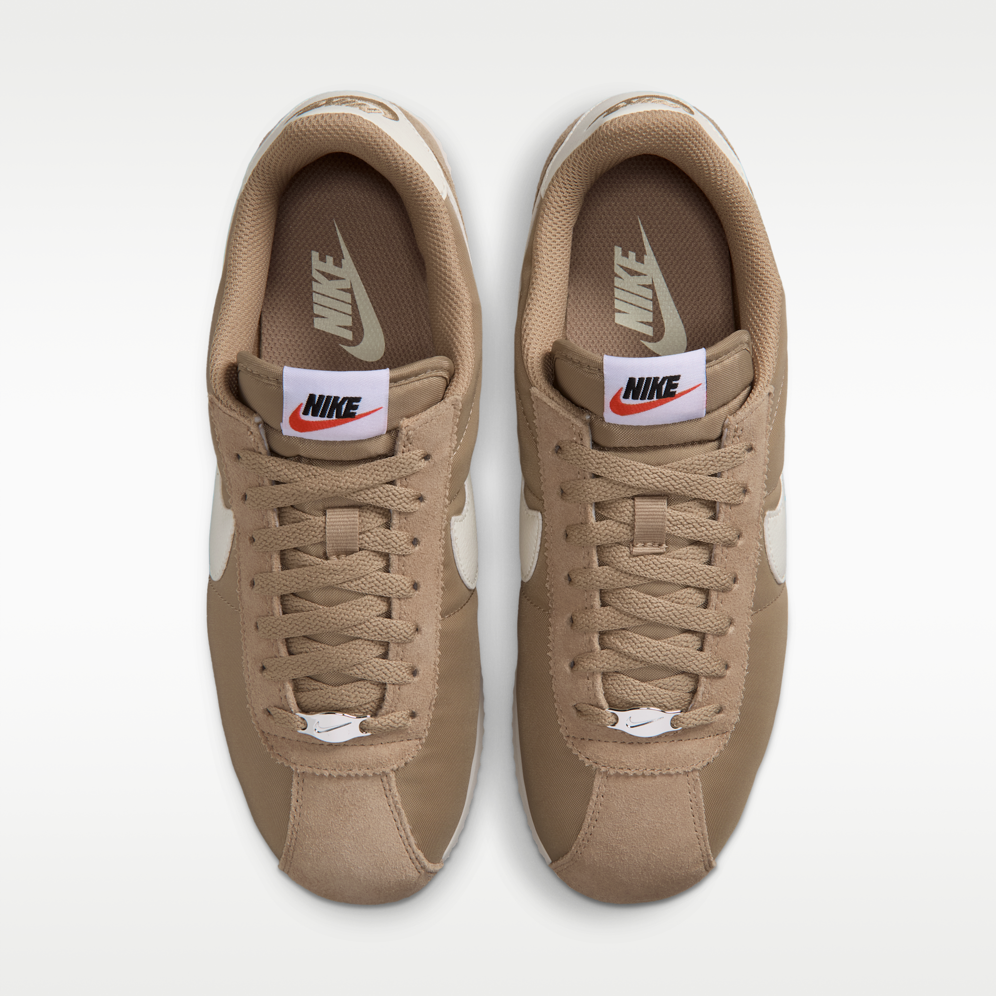 Nike Cortez Textile - British Khaki/Μαύρο/Safety Orange/Sail - 4