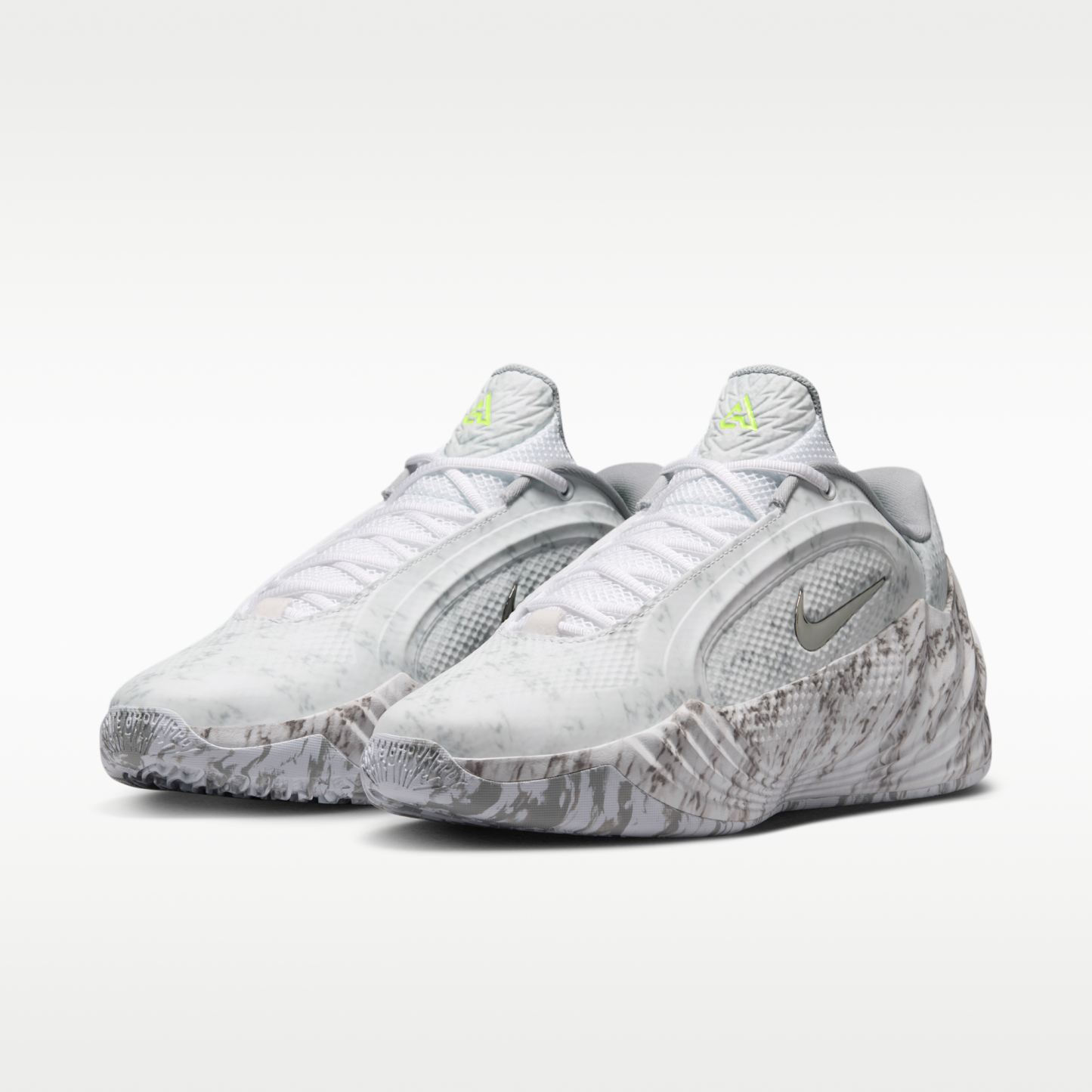 Giannis Freak 8 - Λευκό/Light Smoke Grey/Μαύρο/Metallic Silver - 5