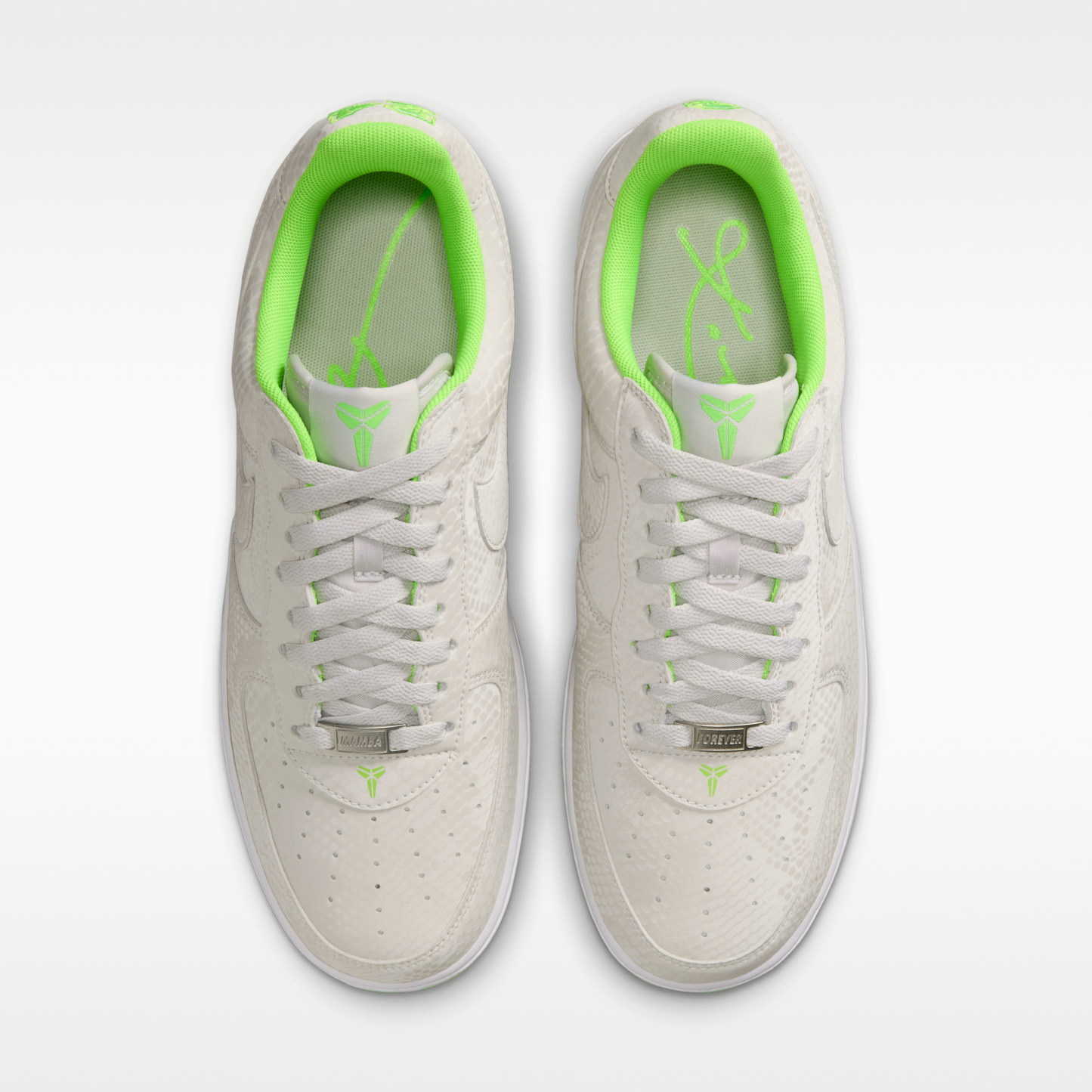 Kobe Air Force 1 Low - Vast Grey/Λευκό/Electric Green - 4