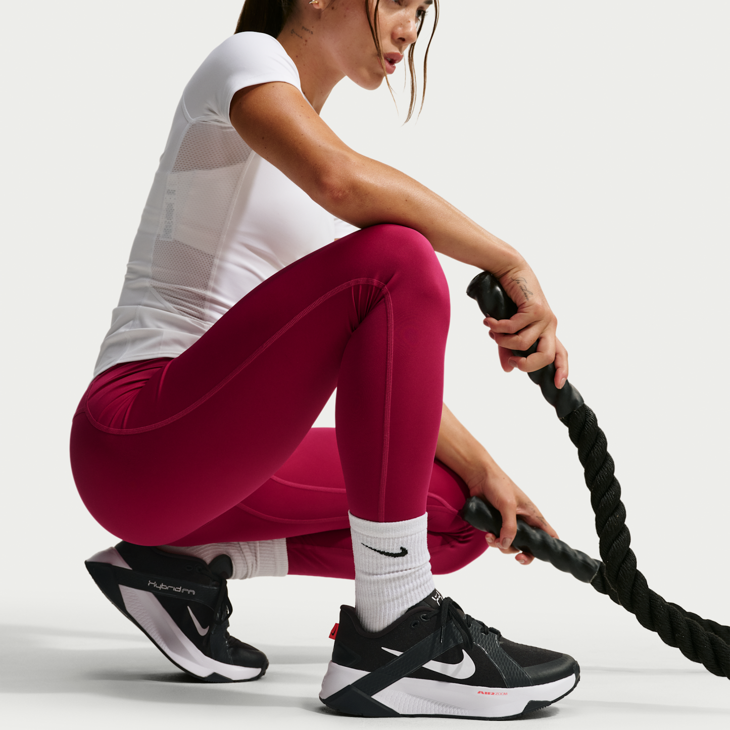Nike Hybrid RN - Μαύρο/Anthracite/Laser Crimson/Λευκό - 9