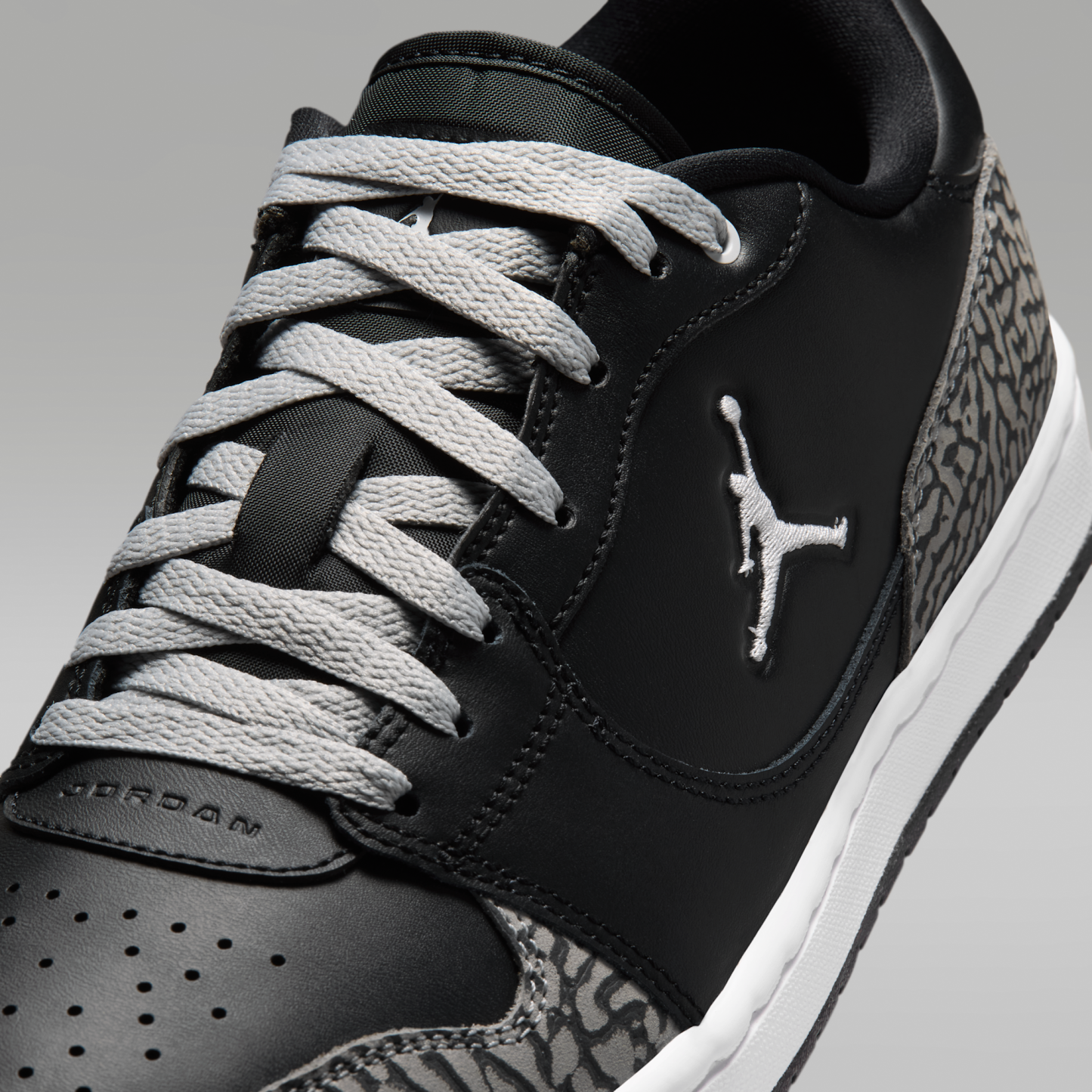 Jordan Court Connect Low SE - Μαύρο/Light Smoke Grey/Dark Grey/Λευκό - 7