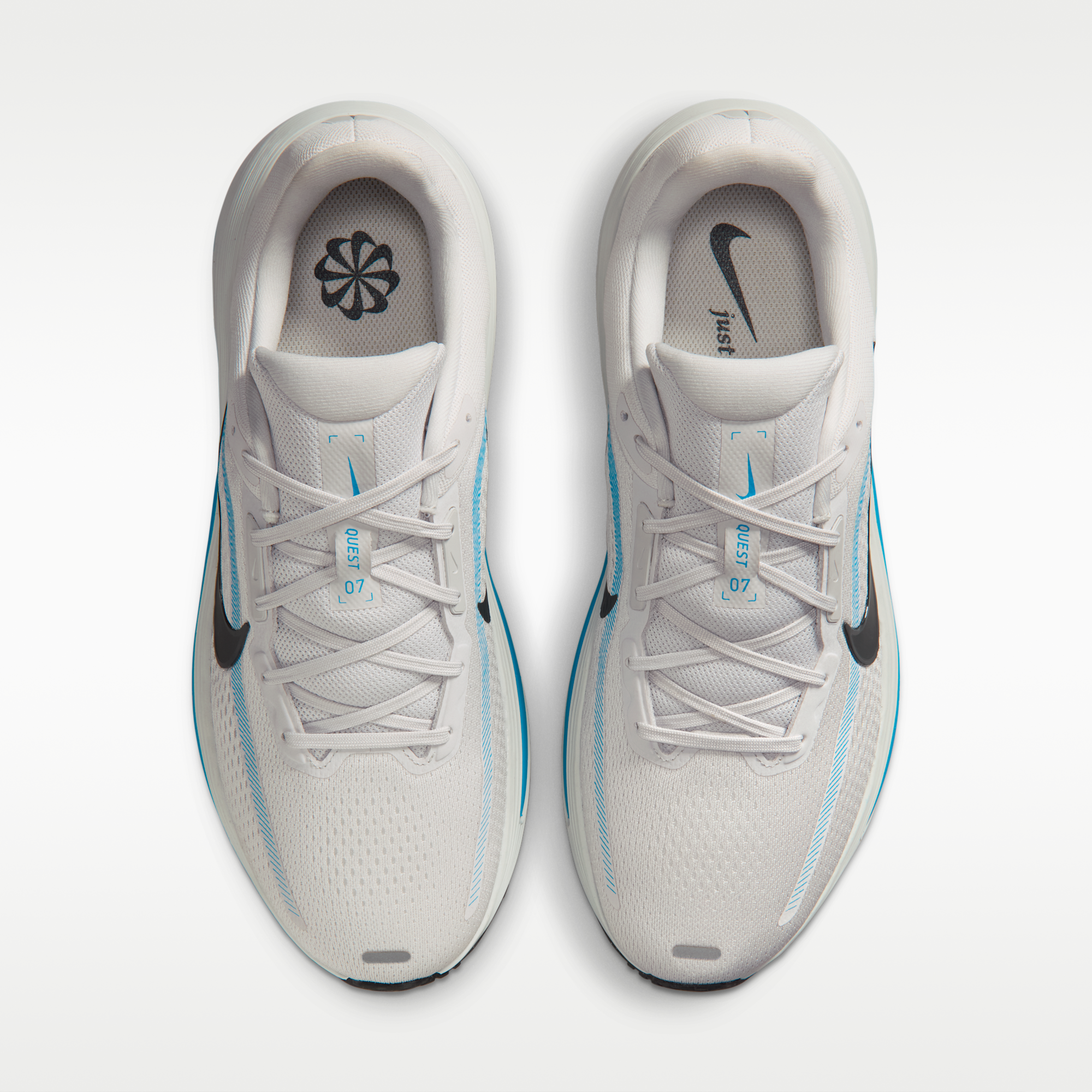 Nike Quest 7 - Vast Grey/Light Current Blue/Off White/Anthracite - 4