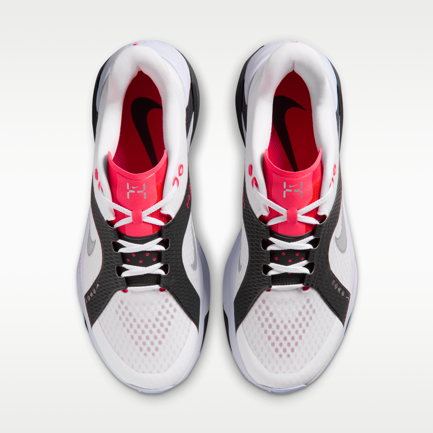 Nike Hybrid RN - Λευκό/Μαύρο/Laser Crimson/Metallic Silver - 4