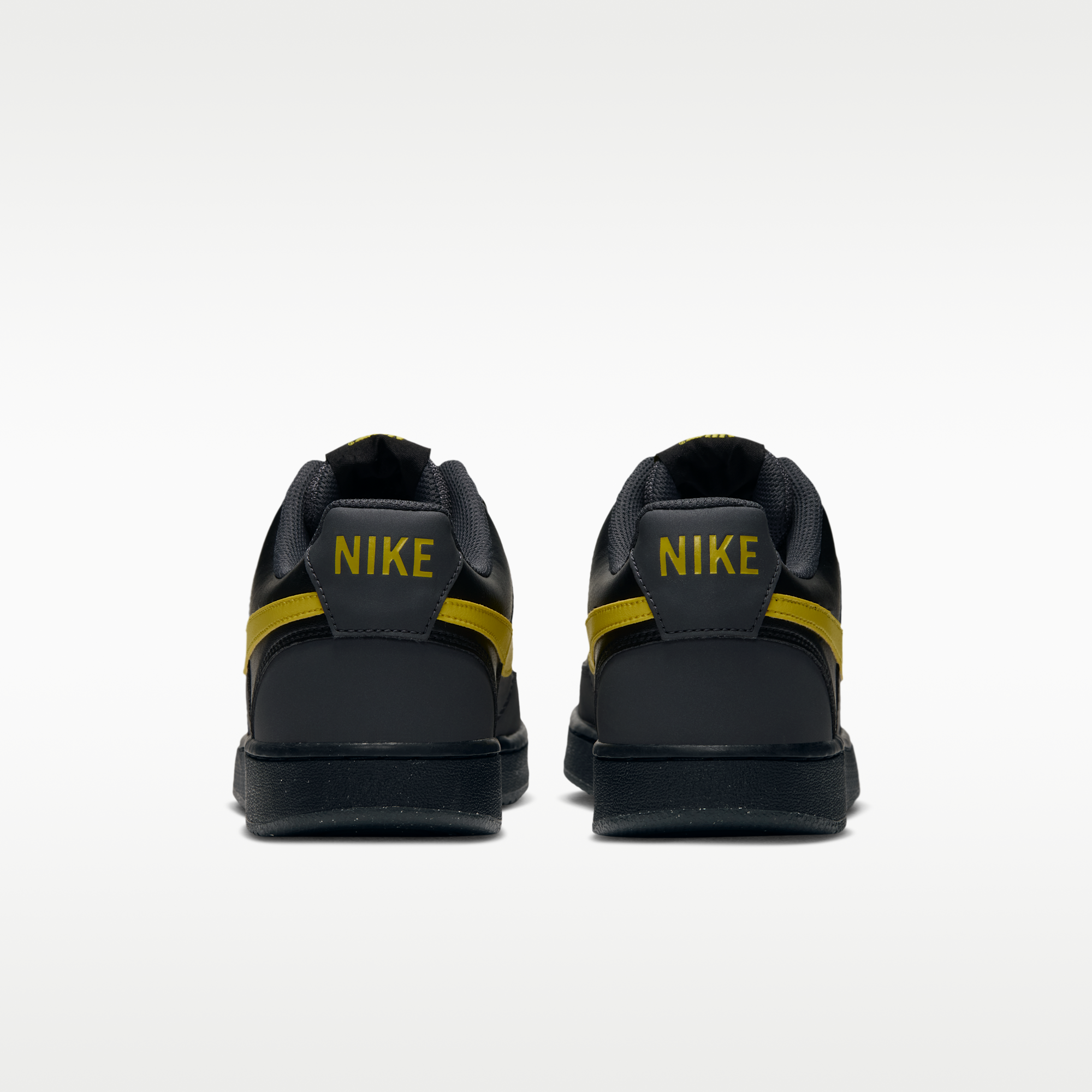Nike Court Vision Low - Dark Smoke Grey/Μαύρο/Chrome Yellow - 6