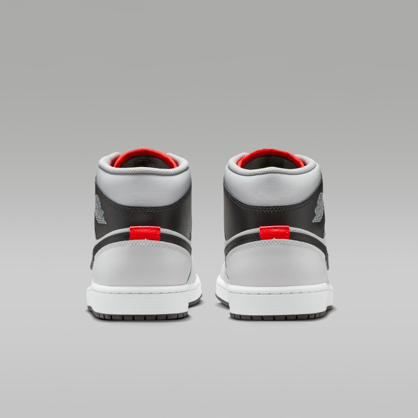 Air Jordan 1 Mid - Summit White/Neutral Grey/Infrared 23/Μαύρο - 6