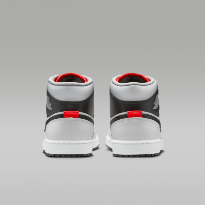 Air Jordan 1 Mid - Summit White/Neutral Grey/Infrared 23/Μαύρο - 6