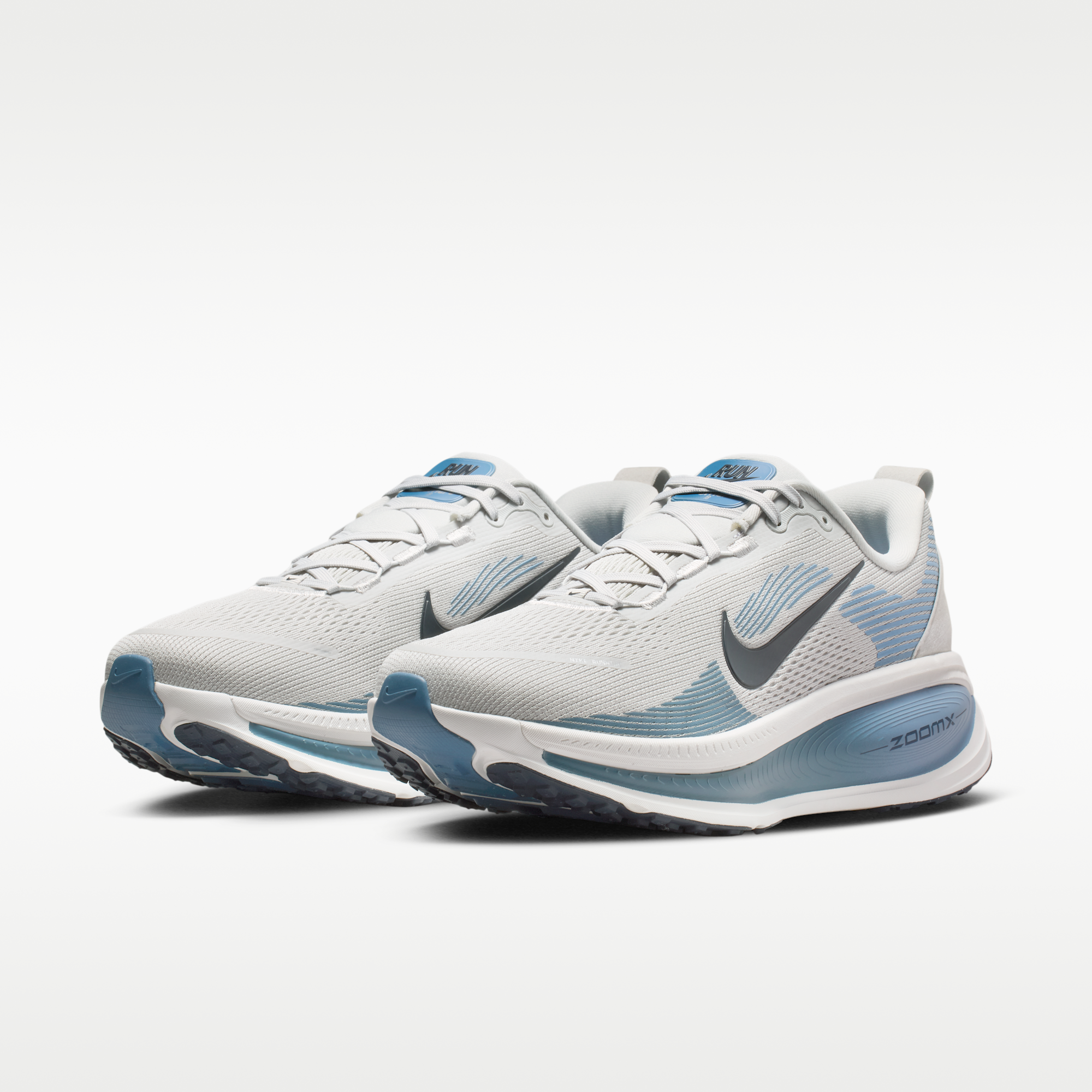 Nike Vomero 18 - Grey Fog/Off White/Work Blue/Dark Obsidian - 5