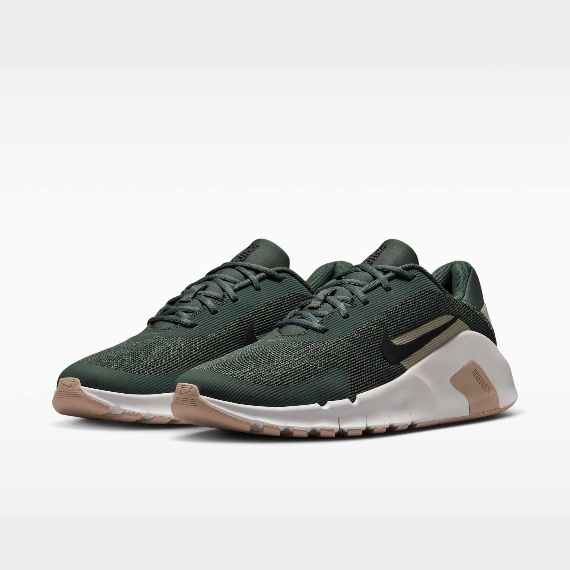 Nike Flex Train - Camo Green/Summit White/Cream II/Μαύρο - 5