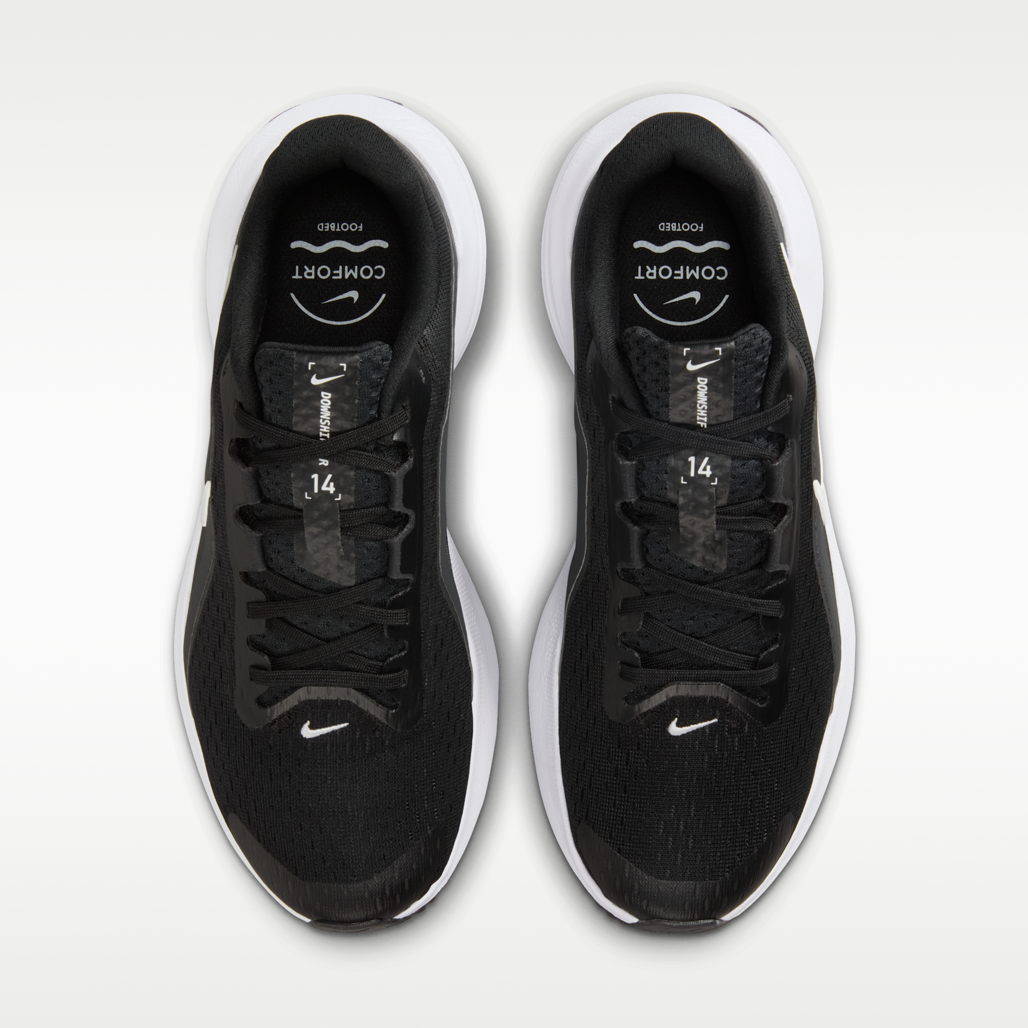 Nike Downshifter 14 - Μαύρο/Anthracite/Wolf Grey/Λευκό - 4