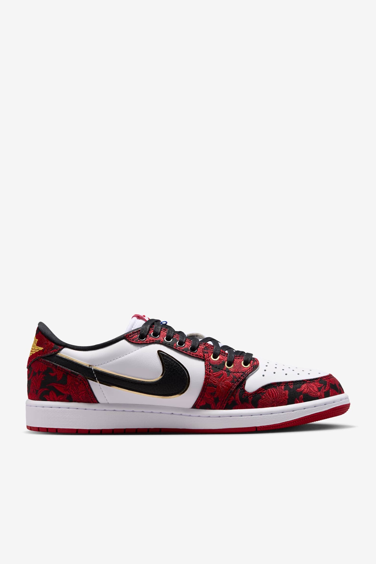 Air Jordan 1 Retro Low OG "Garden" - Μαύρο/Summit White/Laser Fuchsia/Varsity Red - 4