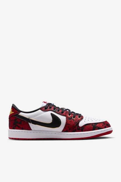 Air Jordan 1 Retro Low OG "Garden" - Μαύρο/Summit White/Laser Fuchsia/Varsity Red - 4