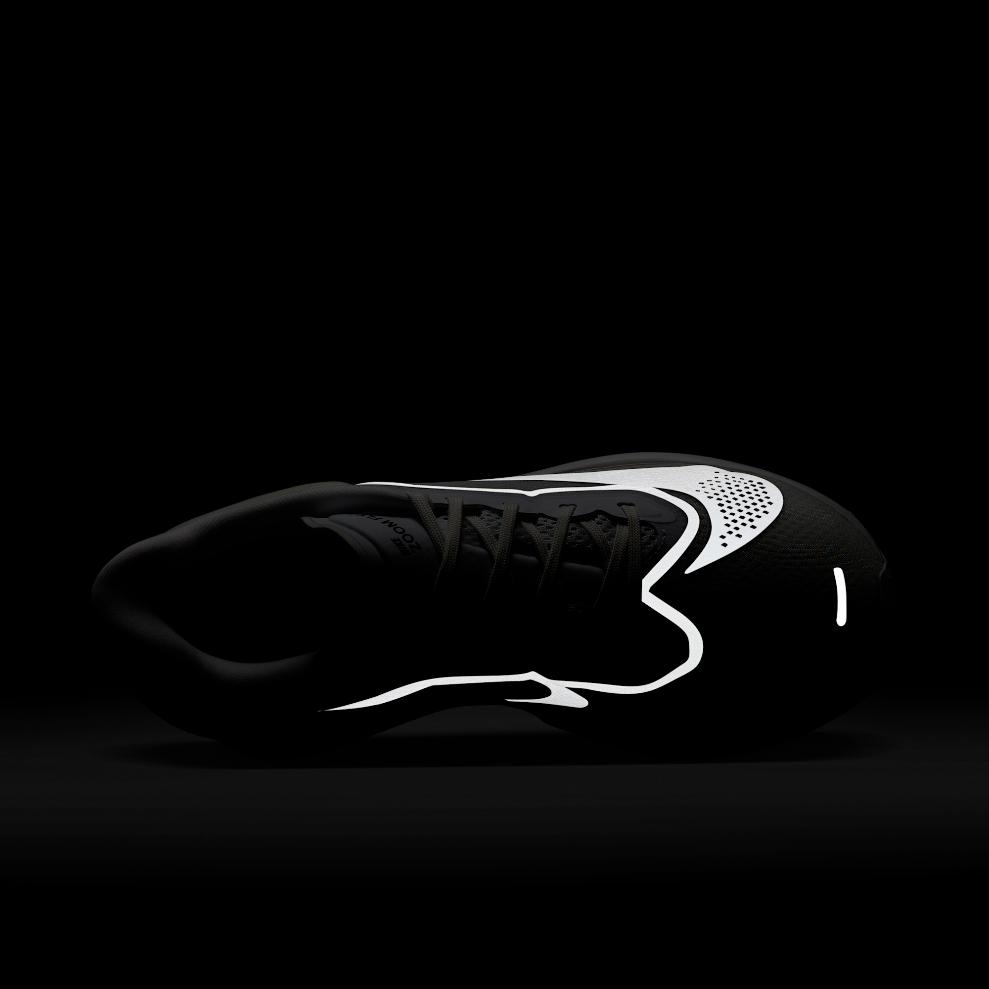 Nike Zoom Fly 6 - Λευκό/Smoke Grey/Metallic Silver/Μαύρο - 9