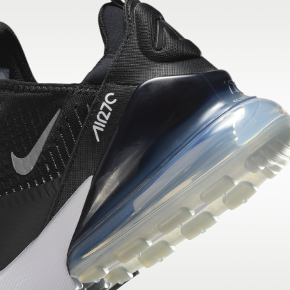 Nike Air Max 270 - Μαύρο/Λευκό/Metallic Silver - 8