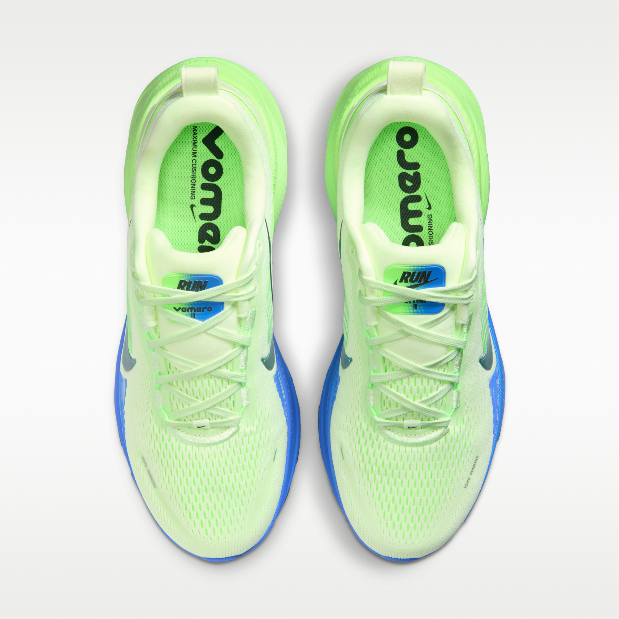 Nike Vomero 18 - Λευκό/Volt Tint/Sapphire/Black Spruce - 4