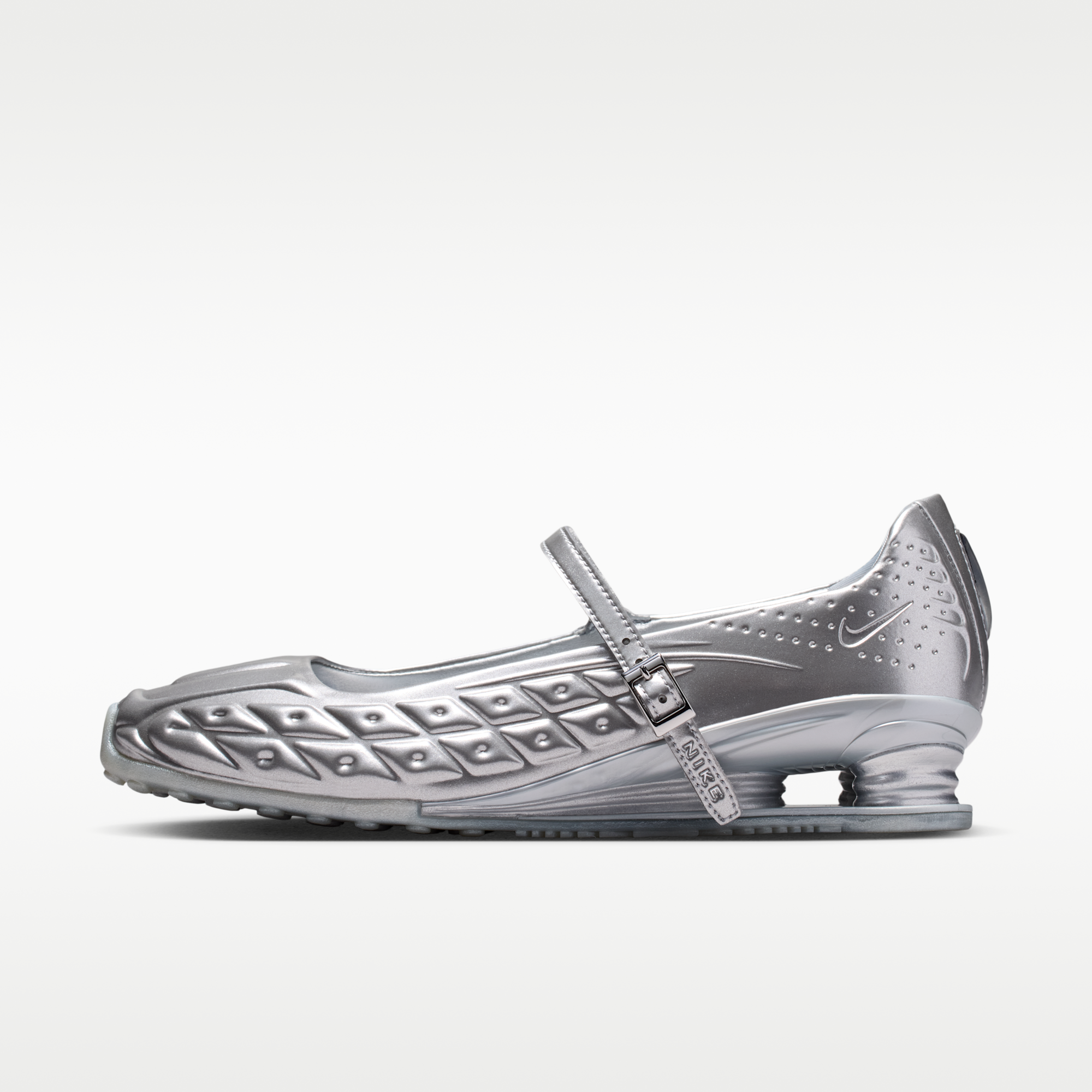 Nike Shox Z Calistra - Metallic Silver/Flat Silver/Metallic Silver - 1