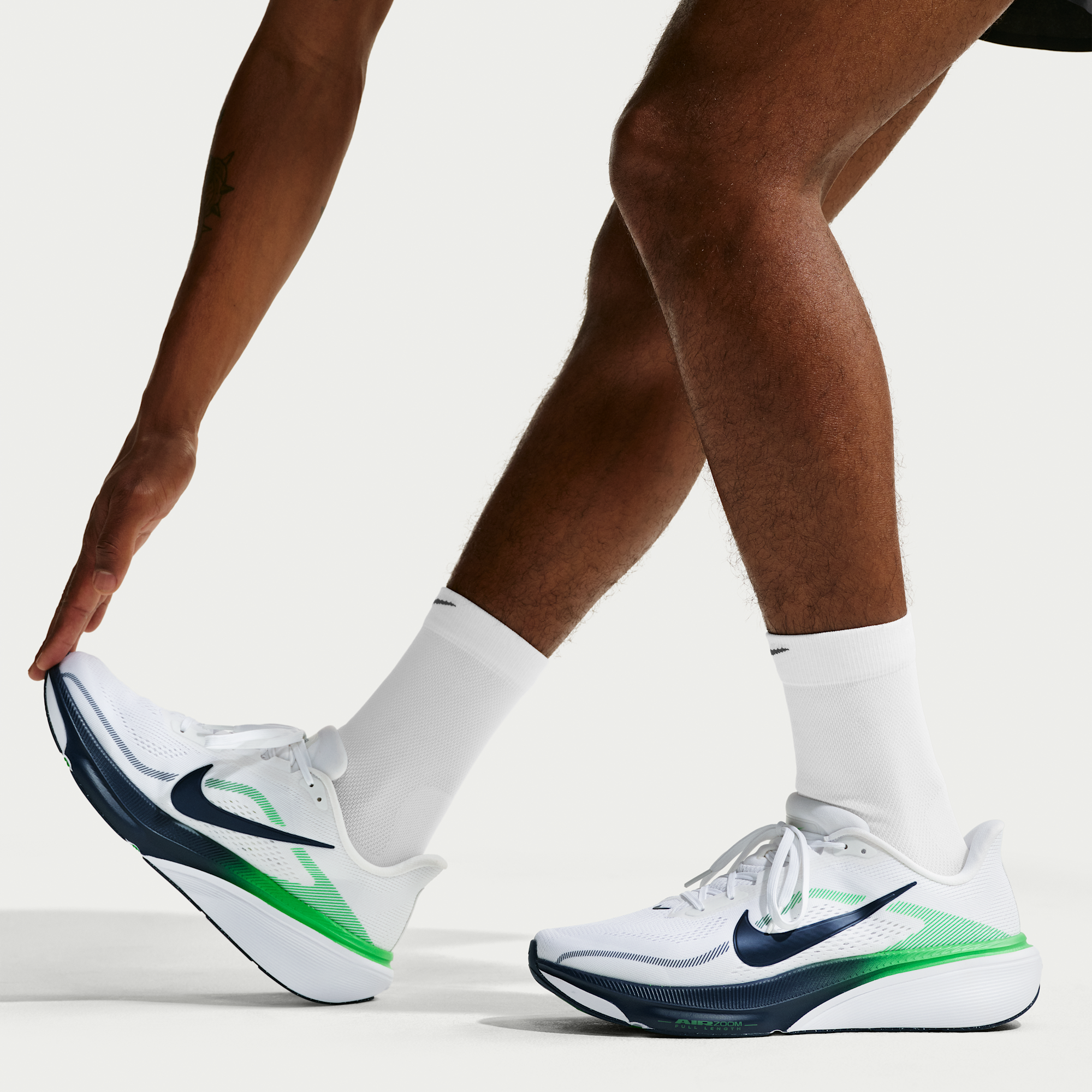 Nike Pegasus 42 - Λευκό/Green Spark/Midnight Navy - 9