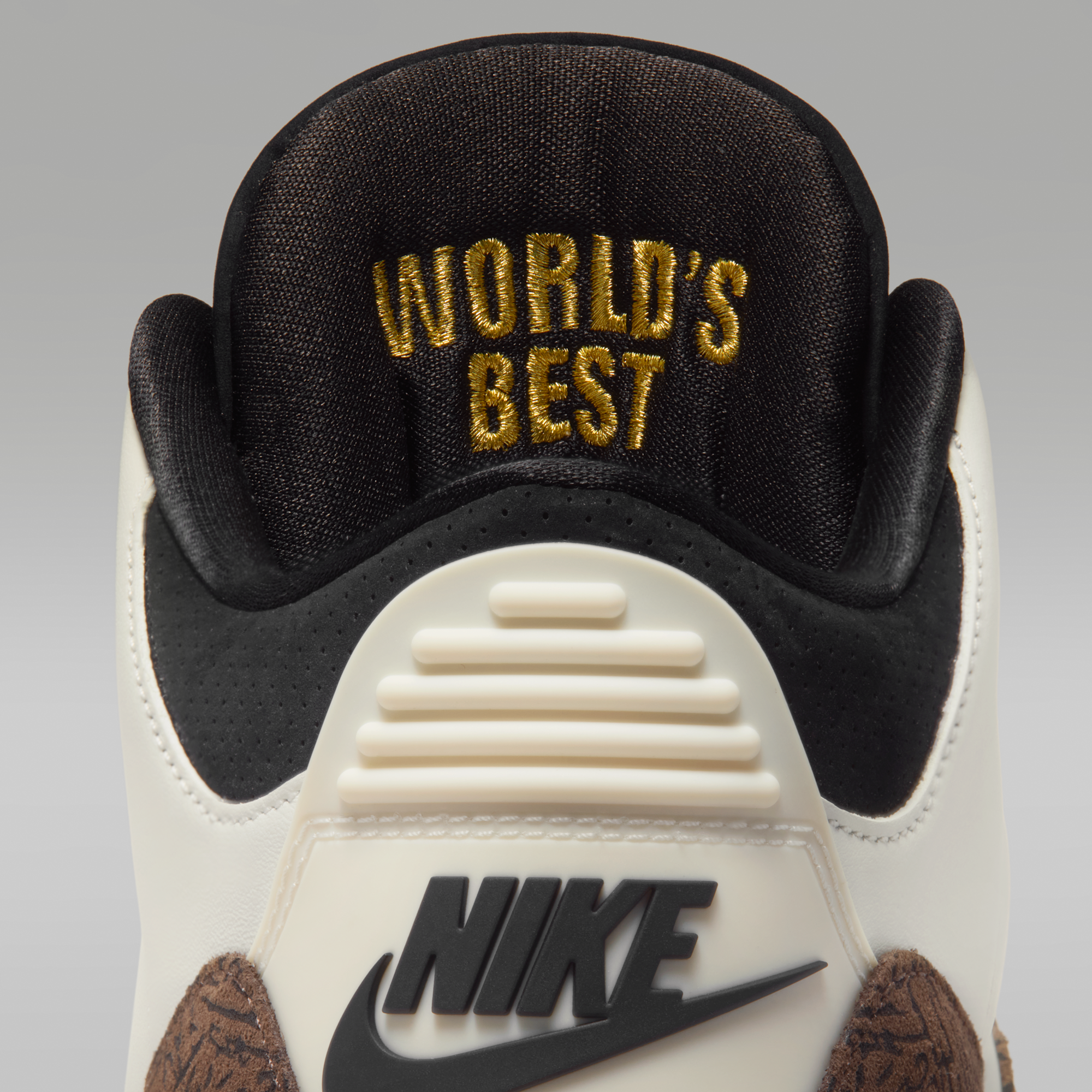 Air Jordan 3 "World's Best" - Sail/University Red/Pale Ivory/Μαύρο - 9