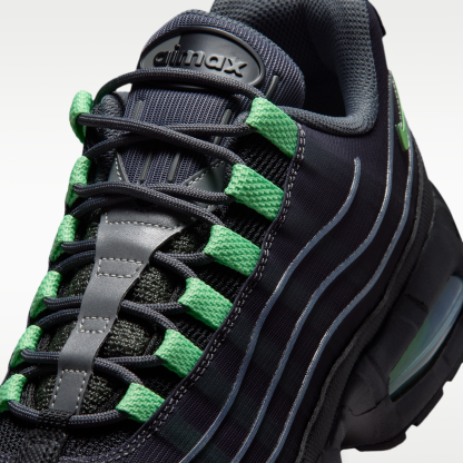 Nike Air Max 95 Big Bubble Tech - Iron Grey/Μαύρο/Metallic Silver/Illusion Green - 7