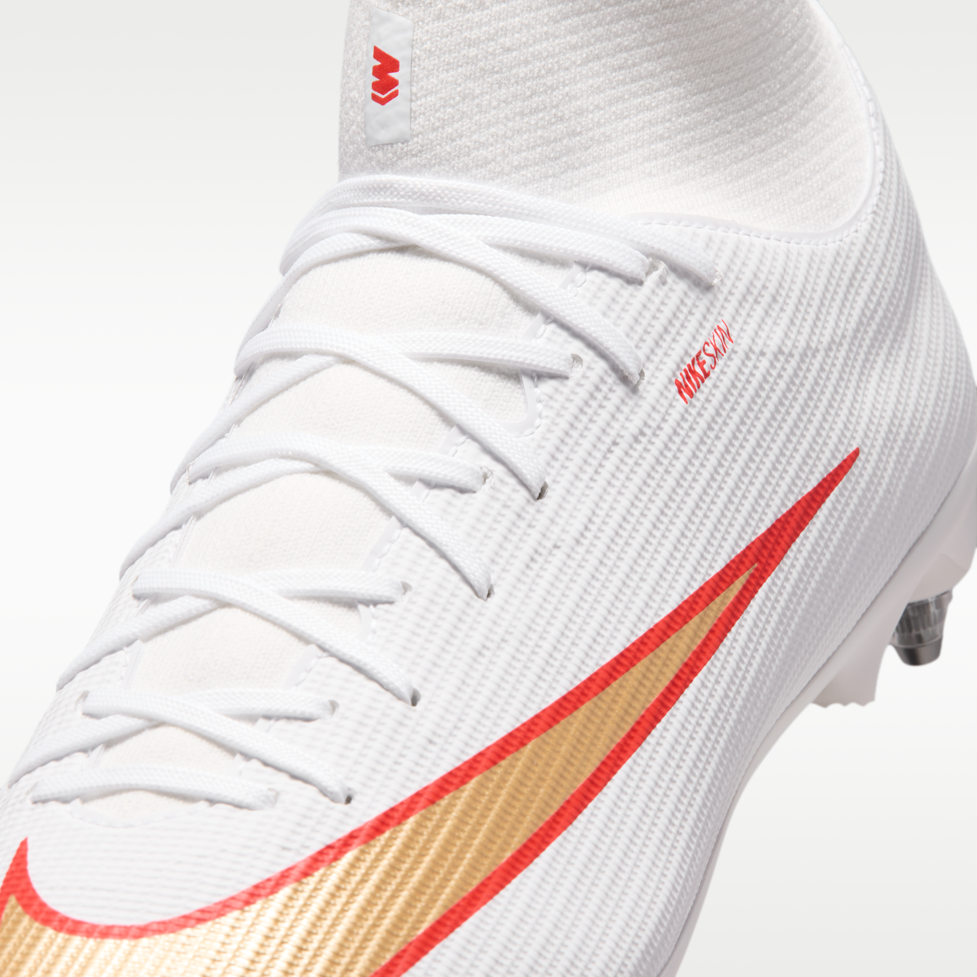 Nike Mercurial Superfly 11 Academy - Λευκό/Bright Crimson/Blur (IO1492-100) - 8